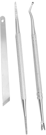 Mikinona set di per pedicure unghia dispositivo di rimozione strumento per manicure kit per la pulizia delle unghie Silver