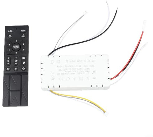 Kit de télécommande pour ventilateur de plafond sans fil avec 6 lampes de contrôle à distance, émetteur et récepteur pour maison, bureau, hôtel