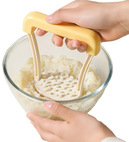 Schiacciapatate | Schiacciapatate Manuale Con Manico Antiscivolo Da Cinque Centimetri,Manico Da 13 Cm Pressa Manuale Per Cucina Senza Graffi Adatta Per Verdure