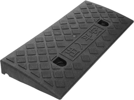Luxshiny Rampe en Caoutchouc pour Trottoir Rampe de Chargement Antidérapante Protection d'Allée pour Voiture Usage Domestique Antidérapante 1 Pièce