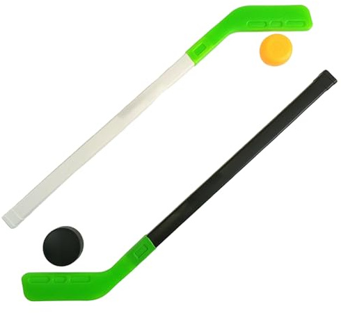 Syglawnd Straßenhockey-Set, Kinder-Hockey-Set, 28, 4 Zoll, leicht zu greifender Kinderschläger mit 2 Bällen, unterhaltsames Spieltraining für Jungen, Mädchen, Anfänger und Enthusiasten