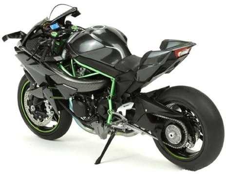 LMNMY Modèle réduit de Jouet 1/9 pour Kawasaki Ninja H2R 2019 Moto Jouet en Plastique Assemblage Modèle Kit