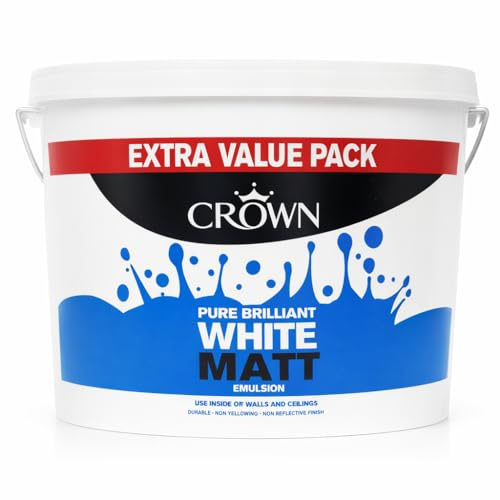 AXpower Inspirational Technology Empowering People Walls & Ceilings Matt Emulsion Paint Pure Brilliant White 7.5L | Smooth Finish, Easy to Apply, High Coverage Interior Wall Paint