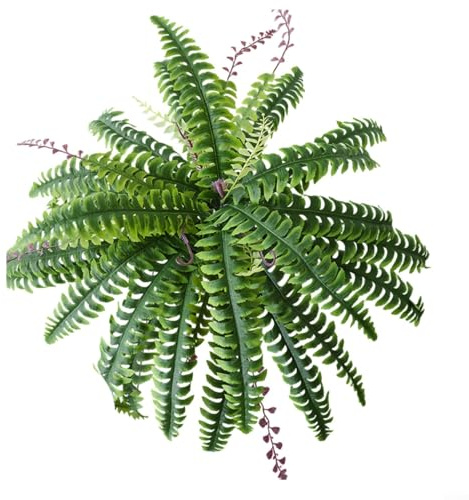 GLFLOW Accesorios de pared de plantas artificiales, helechos y hierba de seda grandes para decoración del jardín del hogar, follaje verde realista, 38 cabezas (38 cabezas)