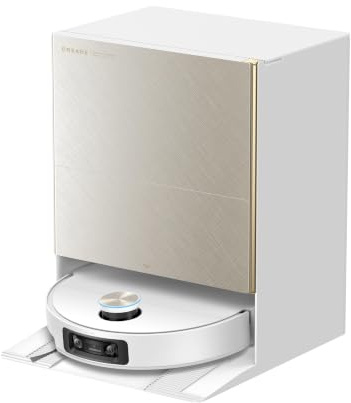 Dreame X60 Ultra robotdammsugare, vit - låg profil, kraftfull sugförmåga, smart hinderigenkänning, automatiserad moppning