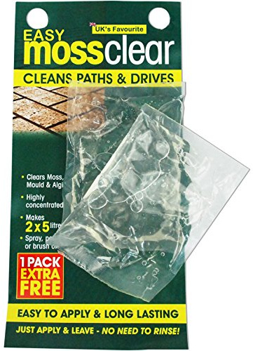 CrazyGadget® 2 x Easy Sachet Moss Clear Killer Green Mould and Algae Killer