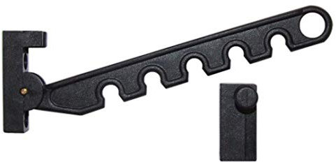 Socchiudi Ante per Finestre e Persiane, Blocco Apertura con 6 Posizioni di Chiusura, Nero