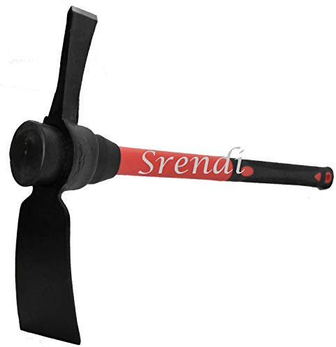 Srendi® Heavy Duty Mattock 5lb Head and 36” with Fibreglass Shaft