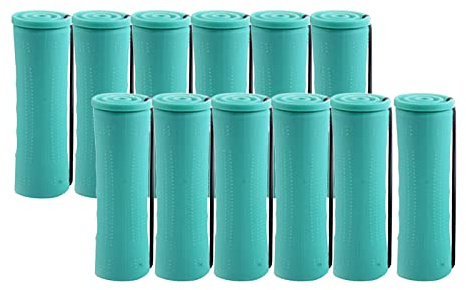 F Fityle Kalte Welle Dauerwelle Stäbchen Locken Kleines Mittelgroßes Natürliches lockiges Wellenstäbchen Haarstyling mit Gummiband-Kit Styling Friseurwerkzeuge - 12 Stück 2,5 cm