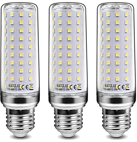 SAUGLAE Bombillas LED de 22W, Bombillas Incandescentes Equivalente de 180W, Blanco Neutro de 4000K, 2500 lm, Bombillas de Tornillo Edison E27, 3 Piezas
