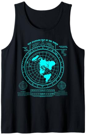 Gleason's new standard map of the world, Flat Earth Tank Top