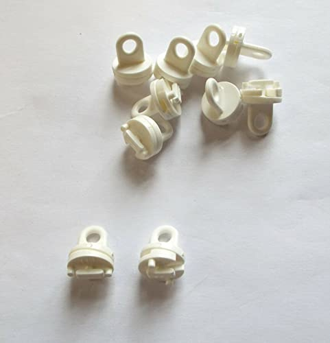 myraumdesign 10 Zwischenfeststeller Gardinenstopper Anschlagstopfen für Gardinenschiene aus Kunststoff oder Holz mit 4 mm Laufbreite