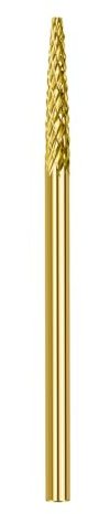 CGBE Embout Ponceuse Ongles Cuticule, Forets à Ongles Professionnels Grain Moyen pour Manucure Pédicure, Embout Aiguille Ponceuse Ongles en Carbure de Tungstène pour Éliminer Cuticule Strass