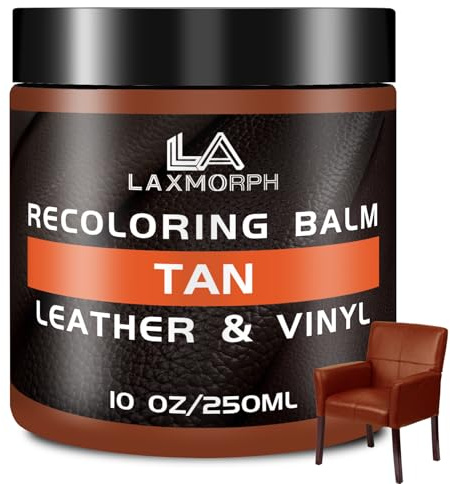 Laxmorph Kit Reparation Cuir - 250ml Baume de recoloration en Marron foncé pour Cuir,Peinture Cuir Liquide pour Réparer Les éraflures et la Décoloration sur Canapés, Meubles en Vinyle, Sièges d'auto