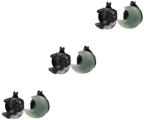 ULTECHNOVO 6stücke Auto Lüftung Clips Diffuser Mondförmige Dekorationen Passend Für Auto Und Büro Inklusive Und Zebra Langlebig Und Stilvoll