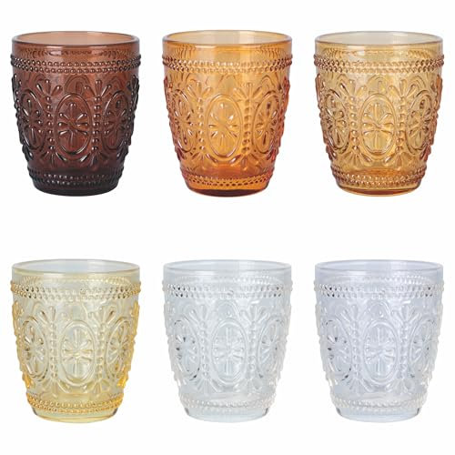 Villa d'Este Home Tivoli Set 6 bicchieri acqua 300 ml in vetro, Imperial Chocolate