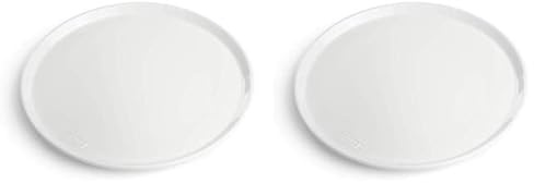 Weber Porzellan-Speiseteller (Ø 27,5cm) 2er Set, aus extrem belastbaren kratzfesten Hartporzellan, perfekt für den Outdoor-Gebrauch, extra verstärkter Boden, spühlmaschinenfest - Weiß (17880)