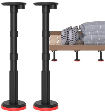 Martinetto Per Montaggio Mobili | 2X Supporti Regolabili con Staffe, Sollevamento per Lavello Sottopiano e Montaggio per Cucina Bagno