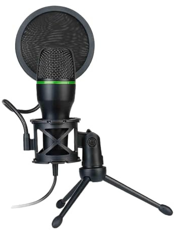 Podcast-mikrofon - högkvalitativ spelmikrofon för klart ljud | MIIC professionell PODCAAST med brusreducering | Mykrofon för streaming, inspelning, och innehållsskapande