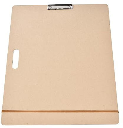 Dioche Tragbares Holzskizze -Board mit Tragegriff für Innen- und Malereien 45 X 60 Cm 8K A3 Board mit Metallclip für Kunststudenten