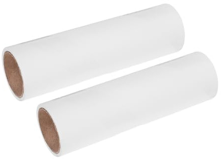 DECOMELODY 2rollen Fusselrolle Nachfüller Packung Selbstklebendes Papier zum Entfernen von Tierhaaren und Staub von Kleidung und Möbeln Wiederverwendbares Fusselrollen Rolle