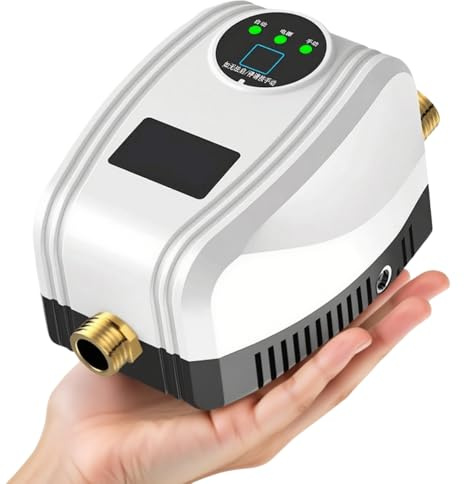 Surpresseur d’eau 24 V automatique pour douche, robinet et cuisine – pompe de surpression domestique silencieuse, économe en énergie, raccord en cuivre – 100/120/150 W, jusqu’à 47 L/min, 27 m