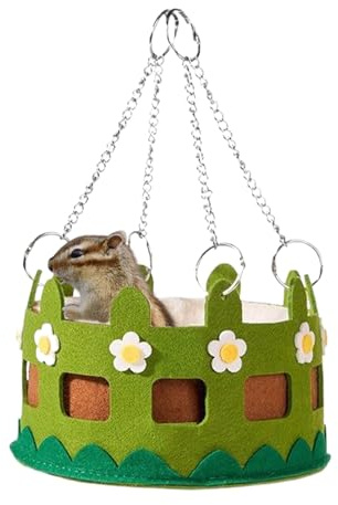 Hamaca Para Mascotas Pequeñas | Hamaca Suave Para Mascotas Pequeñas Como Ratones Cobayas Erizos Y Hámsters, Cómoda para Dormir para Hámster, Hurón, Cobayas, Chinchilla y Erizo - del Aburrimiento
