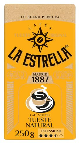 LA ESTRELLA Café Molido Natural 250g - 8 paquetes