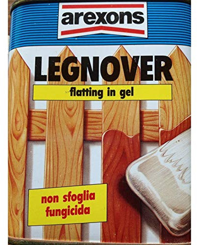 OFFERTA!!! LEGNOVER FLATTING GEL PER LEGNO FUNGICIDA VERNICE 750 ML AREXONS (ROVERE)