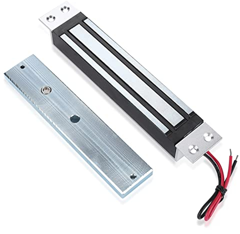 Sonew 280kg / 600lbs Elektrisches Magnetschloss, Elektromagnetischer Verschluss Haltekraft Elektromagnet Verschluss Sichere DC12V NC Modus für Tür Access Control System Hostcontroller
