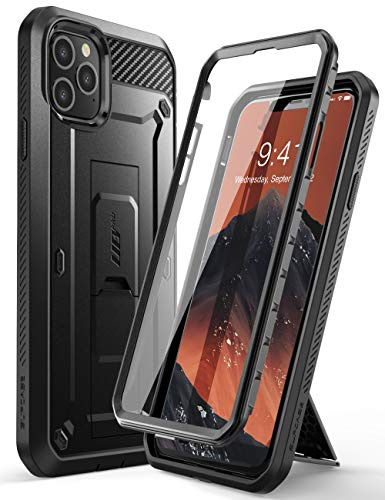 SUPCASE iPhone 11 Pro Max Hülle 360 Grad Handyhülle Outdoor Case Bumper Schutzhülle Full Cover [Unicorn Beetle Pro] mit Integriertem Displayschutz und Gürtelclip 6.5 Zoll 2019 Ausgabe (Schwarz)