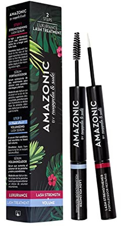 Nuggela & Sulé Amazonic Tillväxtserum ögonfrans ögonfrans lyft serum med dubbel åtgärd: stärker + volym. 3 ml + 3 ml
