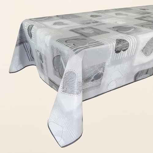 FALA BRAND Tovaglia Plastificata Quadrata140 x 140 Impermeabile Antimacchia Facile da Pulire, Elegante Copritavolo In Plastica 4 Posti Soggiorno e Cucina, Tovaglia in Tela Cerata PVC Con Bordino