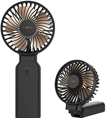 Funme® 9000 Battery Power Bank Hand Fan, Portable Personal Fan with 53 Hours/4 Speed/Rechargeable Battery Strong Wind 2025 Newly Foldable Multifunction Desk Fans Exquisite USB Fans for Travel Outdoor