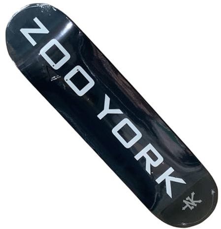 Zoo York Classic Logo Block Skateboard Deck Schwarz 8