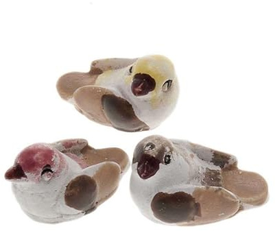 Holyart Kleine Vögel für Selber-Bauen-Krippe 3 Stücke 1 cm