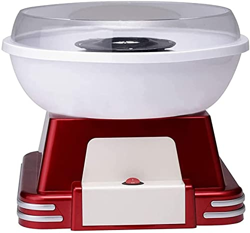 NCRD Cotton Candy Makers, Electric Cotton Candy Machine, Cotton Candy Floss Maker for Children and Party, Red