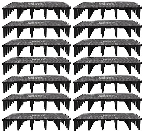 ULTECHNOVO 20pcs Egg Crate Fish Tank Divider Undergravel Filter 55 Gallon Fish Tank Accessories Under Gravel Aquarium Filter Black Filter Plate Fish Filter Fish Tank Bottom Breeding Box