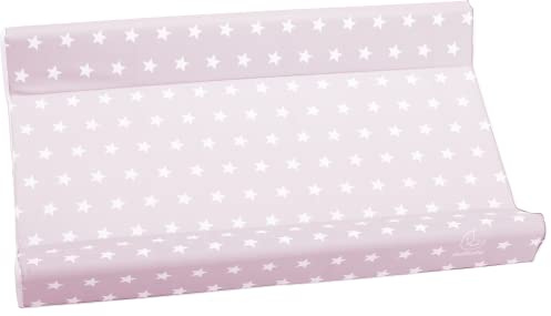 Materassino fasciatoio in pvc 2 lati, per il cambio del pannolino, universale, misura cm 49x81x10, made in italy, Italbaby starlette rosa