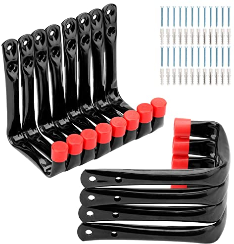 PiPaFox 12 Stück 9 cm große Mehrzweck-Wandhaken für die Garage, robuste Wandhaken