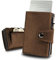 slimfin® Slim Wallet Maxi mit Münzfach - Kartenetui - Geldbeutel Herren - Geldbörse - Portemonnaie - Portmonee - Card Holder klein/Mini mit RFID Schutz - Braun