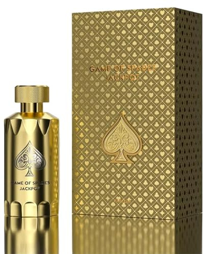Jo Milano Game of Spades Jackpot Parfum Spray | 3.4 oz (100ml) | Vanilla, Amber, Sweet, Fresh, Fruity Scent | Long Lasting Fragrance for Men and Women (Unisex)