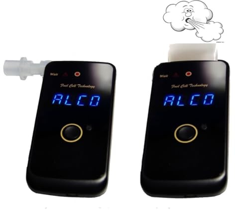 Elotec Medizinprodukte Promilletester bis 4‰ Akku aufladbar Alkoholtester 99% Polizeigenau ±0,05‰ Alkomat Fuel Cell Sensor Neueste Technik Netzkabel 220 Volt