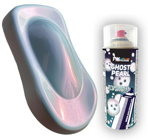 PMcolours Irisierender Flip-Flop Ghost-Effekt Perlmutt MultiColor Farbe, Sprühdose 400 ml (rot Ruby Aura)