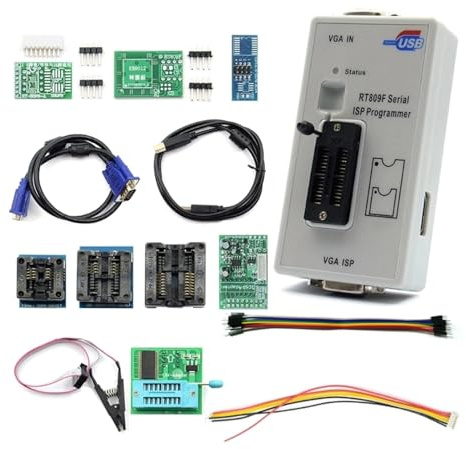 YIGZYCN RT809F + 11 adaptadores serial ISP LCD programador USB herramientas de reparación con adaptador de 1,8 V + SOP8 prueba Cip + cable EDID + ICSP Bios Programador Kit