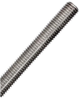 NORAZE 1 Stück Linksgewinde Vollgewindestange Gewindestange Bolzenschraube 304 Edelstahl M4 M5 M6 M8 M10 M12-M24 Länge 250 mm (Size : M8x1.25x250mm, Color : 1pcs)