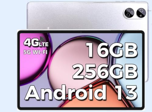 JXCNSNW Android Tablet 10.1 inch, 4G LTE Dual SIM, 16GB RAM,256GB Storage,Supports Extend 1TB, IPS Touchscreen,Dual Camera, WiFi/WLAN/Bluetooth/GPS,TYD-109