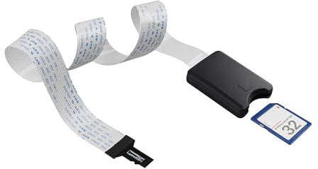 Jopto Micro SD auf SD Karten-Verlängerungskabel TF-Speicherkarten-Adapter flexibles Kabel Extender Konverter für SD RS-MMC SDHC MMC Auto GPS Mini 3D Drucker Raspberry Pi DVD DVR LED-Bildschirm, 48cm