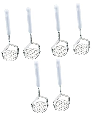 Triturador de patatas, 6 piezas de verduras de primavera, máquina de prensa de frutas, triturador de patatas, herramienta de cocina, triturador de patatas manual, triturador de puré, licuadora de pata