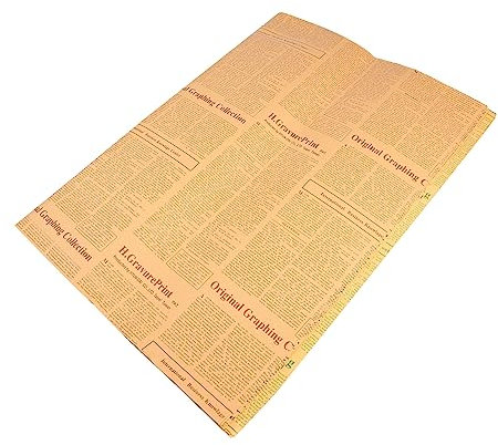 minkissy Exquisite Englische Zeitungspapier-verpackungen Aus Kraftpapier – 20er-pack – Ideal Für Blumenarrangements Geschenkverpackungen Dekoration